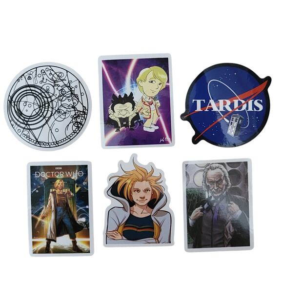 Doctor Who Stickers Lot 49 Stocking Stuffer Tardis Time Lord Daleks Whovian Gift - Picture 4 of 10